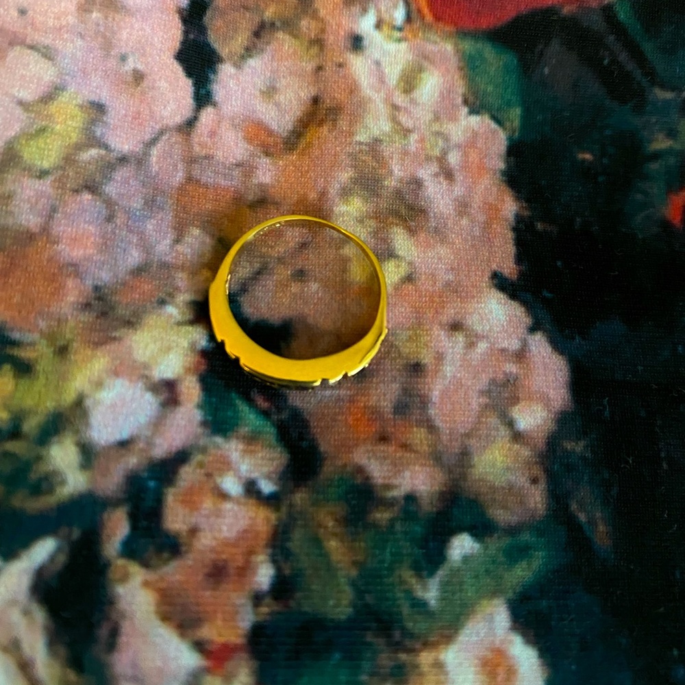 Vintage Sapphire and Diamond Band ring 14k